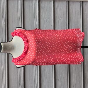 Jones New York Collection Polka Dot Sleeveless Top | Polka Dot Shirt